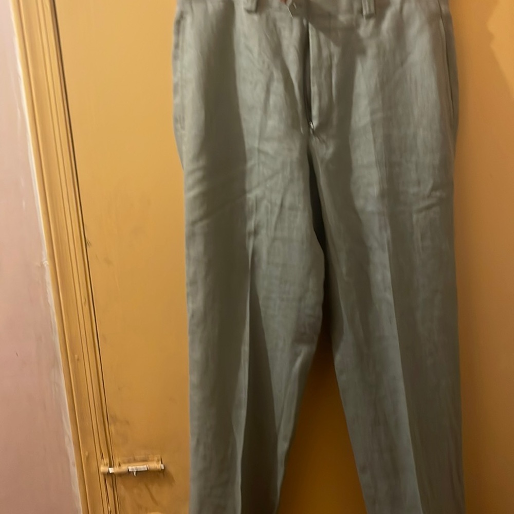 Polo Mint green linen pants 32/32